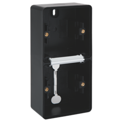 Niko Hydro Черный Рамка на 2 поста, вертик, 2 входа 761-83201 - фото 75408