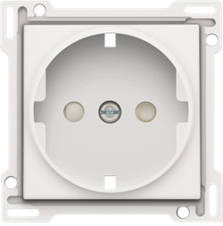 Niko Пластик Белая сталь Накладка розетки с шт., с/з 154-66901 - фото 75411