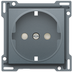 Niko Свинцово-серый Накладка розетки с шт., с/з 220-66901 - фото 75414