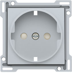 Niko Серебро Накладка розетки с шт., с/з 121-66901 - фото 75415