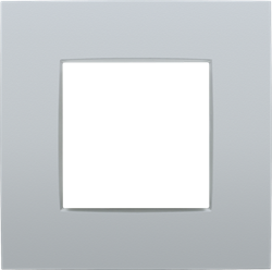 Niko Intense Серебро Рамка на 1 пост 121-76100 - фото 75440