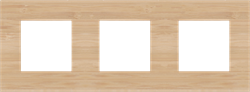 Niko Pure Бамбук Рамка на 3 поста 156-76700 - фото 75472