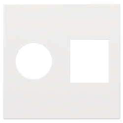 Niko Накладка TV + RJ, белый 154-65702 - фото 75530