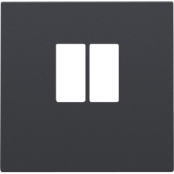 Niko Накладка аудиорозетки, клеммы до 4мм2, антрацит 122-69801 - фото 75561