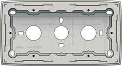 Niko Серый Коробка для накл монтажа, двойная 102-77500 - фото 75568