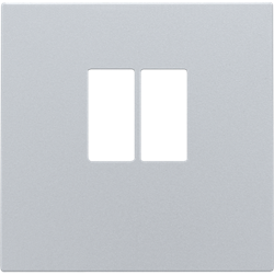 Niko Накладка аудиорозетки, клеммы до 4мм2, серебро 121-69801 - фото 75581