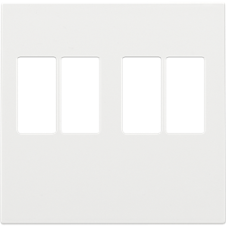 Niko Накладка двойной аудиорозетки, 4мм2, белый 154-69701 - фото 75594