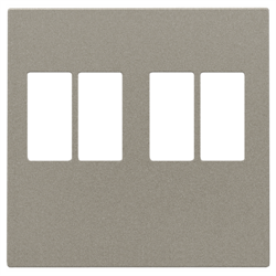 Niko Накладка двойной аудиорозетки, 4мм2, бронза 123-69701 - фото 75596