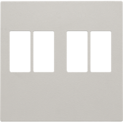 Niko Накладка двойной аудиорозетки, 4мм2, серый 102-69701 - фото 75606