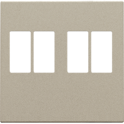 Niko Накладка двойной аудиорозетки, 4мм2, шампань 157-69701 - фото 75614