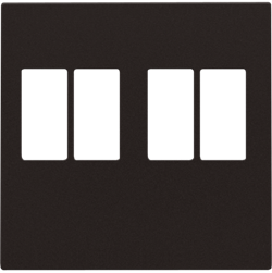 Niko Накладка двойной аудиорозетки, 4мм2, шоколад 124-69701 - фото 75615