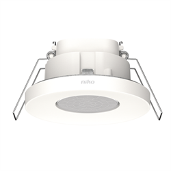 Niko Белый Датчик присутствия KNX® 360°, 9м, IP40, 5-канальный, встраиваемый 350-34002 - фото 75618