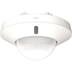 Niko Белый Датчик движения KNX® 360°, 39м, IP40, 5-канальный, встраиваемый 350-34003 - фото 75619