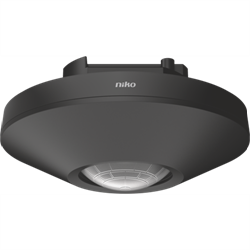 Niko Черный Датчик движения KNX® 360°, 15м, 5-канальный, встраиваемый 350-34014 - фото 75626