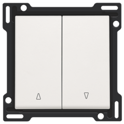 Niko Накладка на выключатель для жалюзи, белый 101-65914 - фото 75636