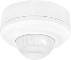 Niko Белый Датчик присутствия PIR+HF 360°, 40м/12м, IP54, накладной, мастер 351-25475 - фото 75640