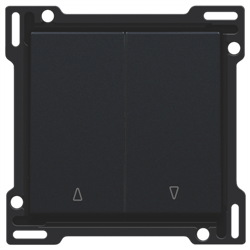 Niko Накладка на выключатель для жалюзи, черный 161-65914 - фото 75659