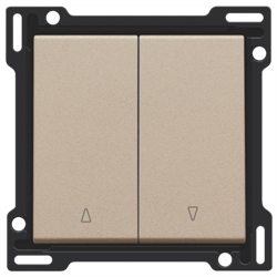Niko Накладка на выключатель для жалюзи, шампань 157-65914 - фото 75665