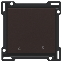 Niko Накладка на выключатель для жалюзи, шоколад 124-65914 - фото 75668