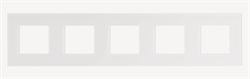 Niko Pure Прозрачный белый Рамка на 5 постов 241-76005 - фото 75680