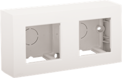 Niko Белый Монтажная коробка, накладная, 2 поста 101-80200 - фото 75690