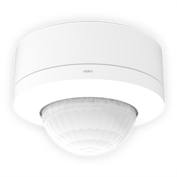 Niko Белый Датчик движения 360°, 17-54м, IP54, накладной, слэйв 353-802011 - фото 75740