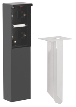 Niko Hydro Черный Уличный столбик на 2 поста 761-36820 - фото 75753