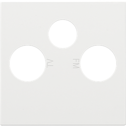 Niko Пластик Белая сталь Накладка TV/FM/SAT 154-69551 - фото 75757