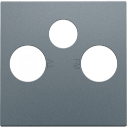 Niko Свинцово-серый Накладка TV/FM/SAT 220-69551 - фото 75761