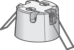 Niko Белый Монтажная коробка с клипсами 350-991999 - фото 75794