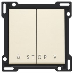 Niko Слоновая кость Накладка на выключатель для жалюзи 100-65918 - фото 75818