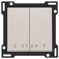 Niko Серый Накладка на выключатель для жалюзи 102-65918 - фото 75821