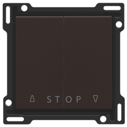 Niko Шоколад Накладка на выключатель для жалюзи 124-65918 - фото 75829