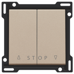 Niko Шампань Накладка на выключатель для жалюзи 157-65918 - фото 75834