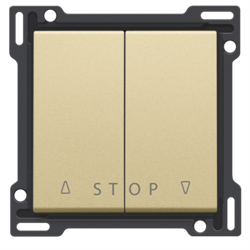 Niko Золото Накладна на выключатель для жалюзи 221-65918 - фото 75843