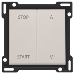 Niko Серый Накладка на выключатель для жалюзи, 102-65905 - фото 75847