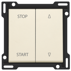 Niko Слоновая кость Накладка на выключатель для жалюзи 100-65905 - фото 75855