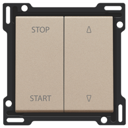 Niko Шампань Накладка на выключатель для жалюзи 157-65905 - фото 75857