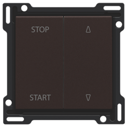 Niko Шоколад Накладка на выключатель для жалюзи 124-65905 - фото 75858