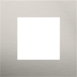 Niko Pure Cталь/антрацит Рамка на 1 пост 150-76100 - фото 75867