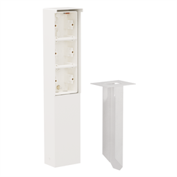 Niko Hydro Белый Уличный столбик на 3 поста 701-36830 - фото 75868