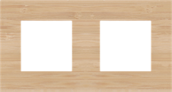 Niko Pure Бамбук Рамка на 2 поста 156-76800 - фото 75882