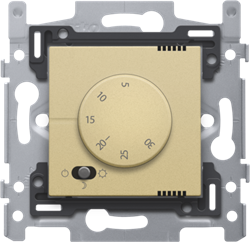 Niko Золото Терморегулятор с датчиком в комплекте 221-88001 - фото 75884