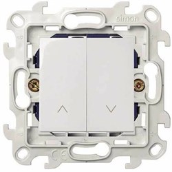 Simon 24 Белый Выключатель жалюзи 10A 250В~ 2410331-030 - фото 75890