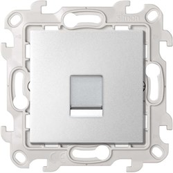 Simon 24 Алюминий Розетка для передачи данных RJ45 Cat.6 UTP 2410599-033 - фото 75896