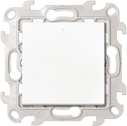 Simon 24 Белый Однополюсный выключатель с подсветкой 10AX 250В~ 2420104-030 - фото 75904