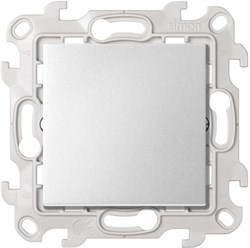 Simon 24 Алюминий Однополюсный выключатель с подсветкой 10AX 250В~ 2420104-033 - фото 75906