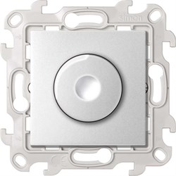 Simon 24 Алюминий Светорегулятор поворотно-нажимной проходной 40-450Вт 230В~ й S24 2410313-033 - фото 75909