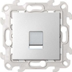 Simon 24 Алюминий Розетка телефонная RJ11 2410480-033 - фото 75912