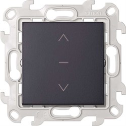 Simon 24 Графит Выключатель жалюзи 3-позиционный 10A 250В~ 2420333-038 - фото 75913